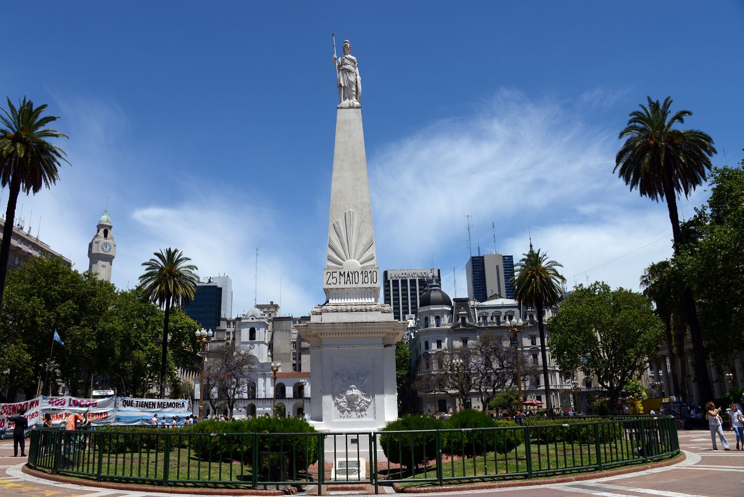 03 Piramide de Mayo Pyramid Celebrates The Start Of The War For Argentine Independence May 25 1810 Plaza de Mayo Buenos Aires